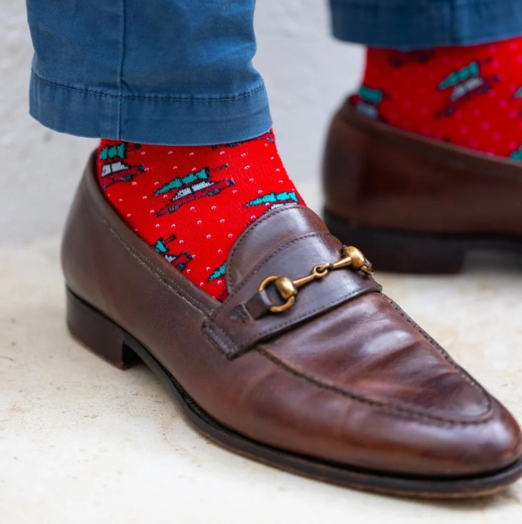 2 Pack Christmas Motif Sock Box