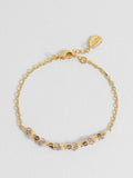 TWISTED GEMSTONE BEAD BRACELET