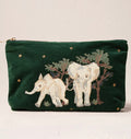 Baby Elephant Conservation Velvet Everyday Pouch