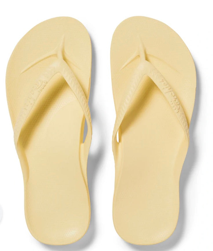 ARCHIES ARCH SUPPORT FLIP FLOPS - LEMON