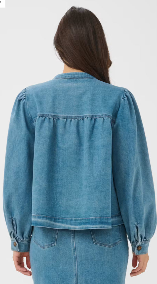 TERASZ SHIRT/JACKET - MEDIUM DENIM BLUE