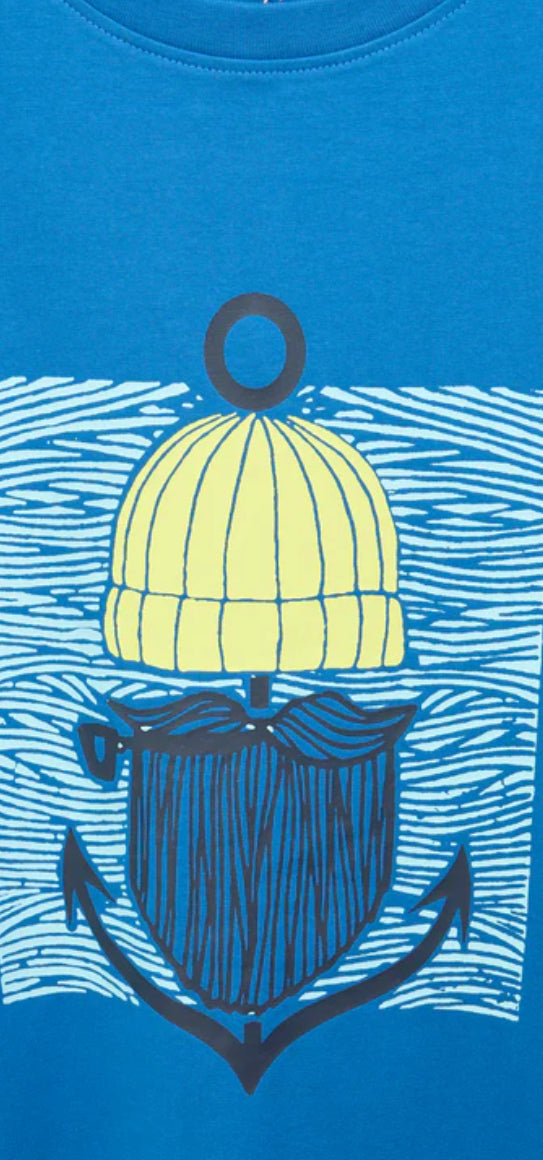 T-SHIRT WITH ANCHOR BEARD