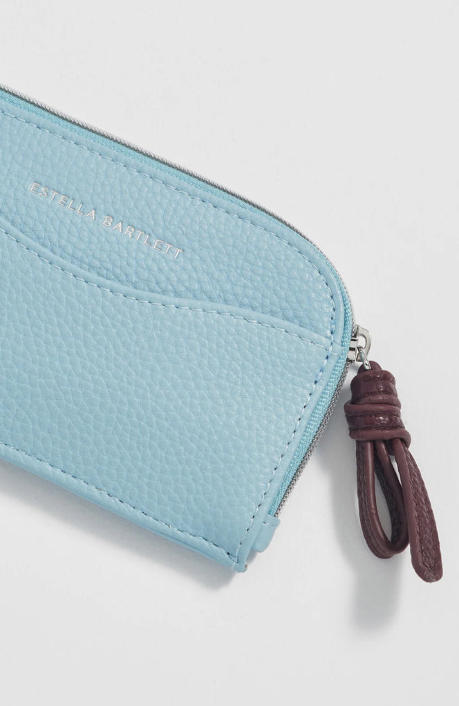 ZIP AROUND BOW CARD PURSE
