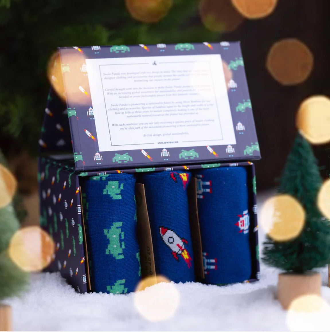 3 Pack Outer Space Sock Box