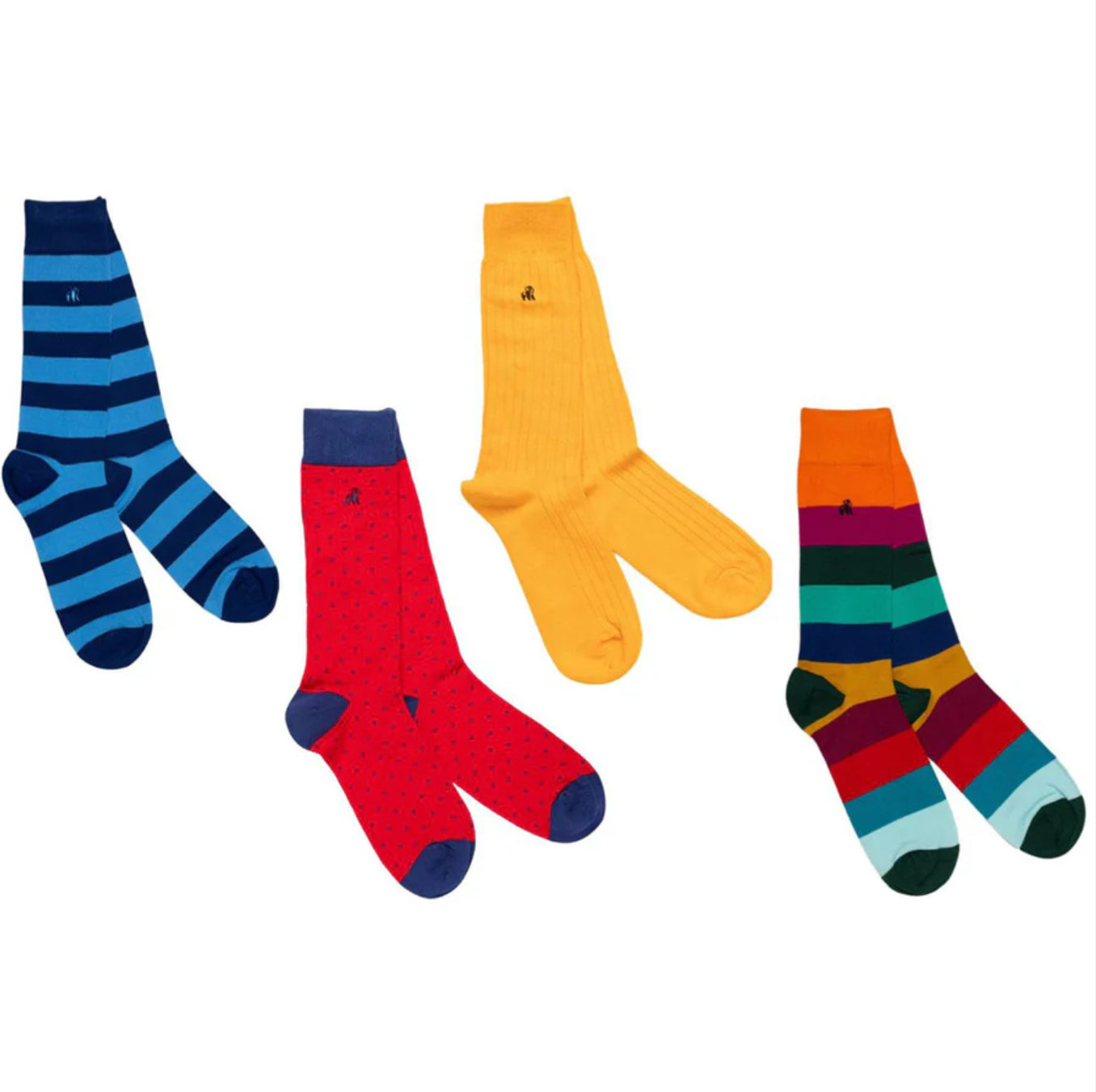 4 Pack Red Christmas Sock Box