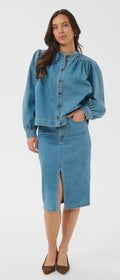 TERASZ SHIRT/JACKET - MEDIUM DENIM BLUE
