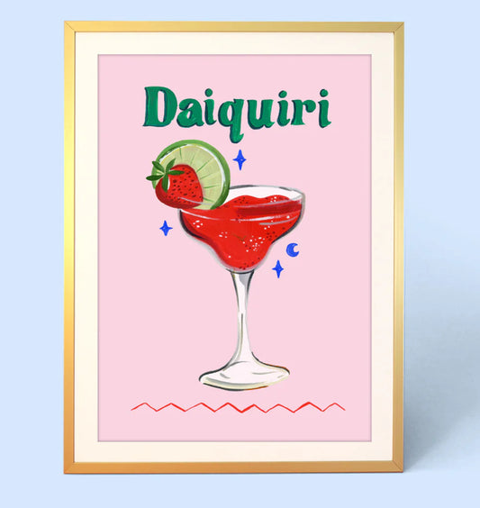 Daiquiri Cocktail A4 Print Eleanor Bowmer