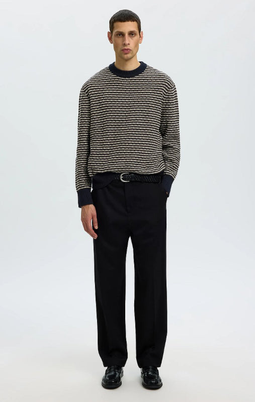 SLMDARRELL LS STRUCTURE CREW NECK POS