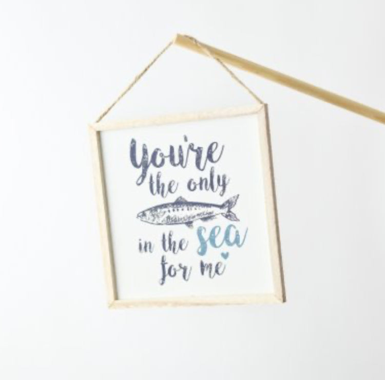 Fish In The Sea Wooden Sign