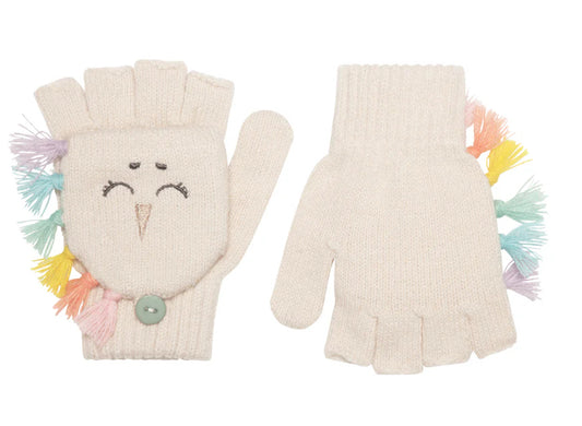 Rainbow Unicorn Knitted Gloves