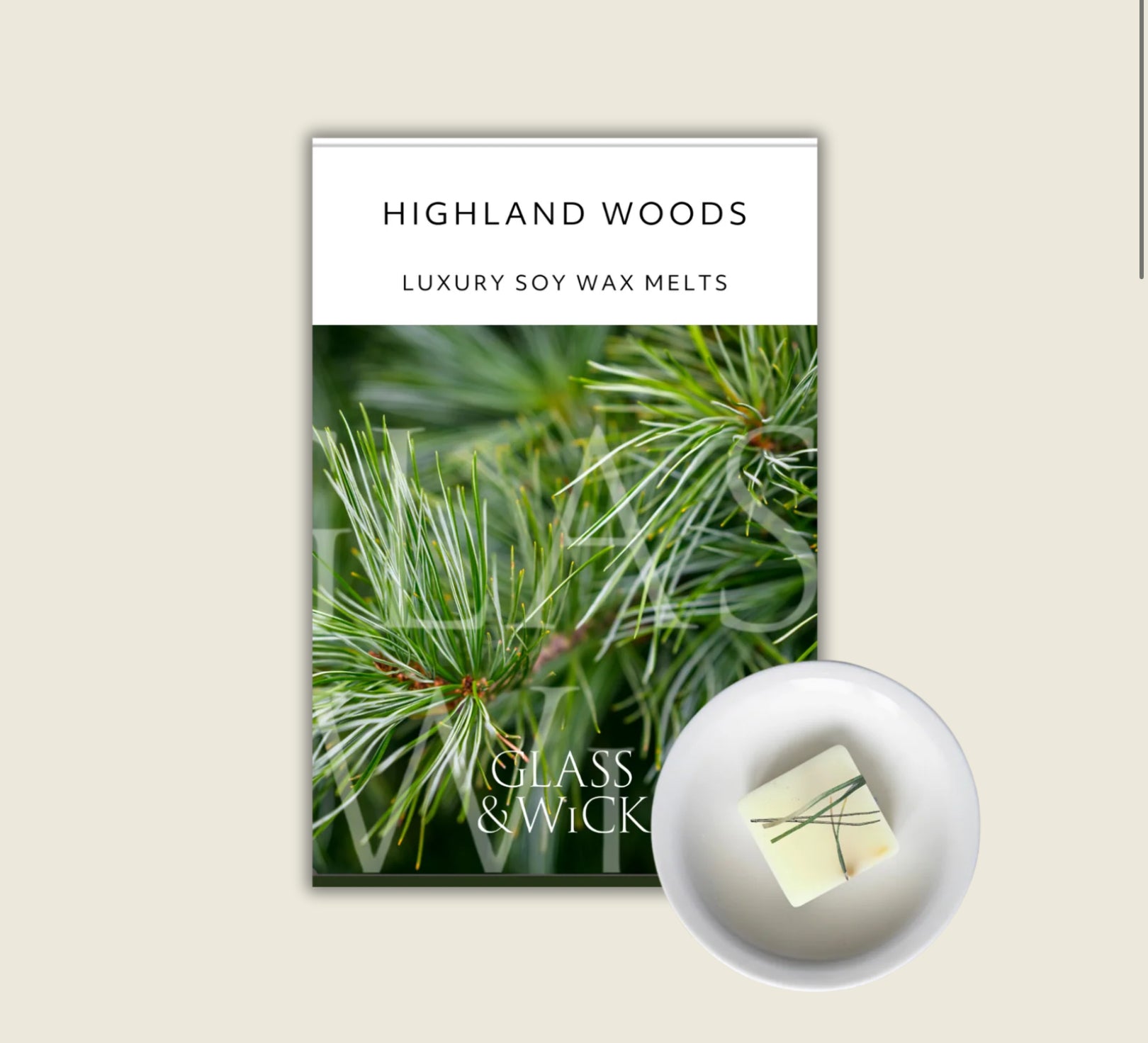 Glass & Wick Highland Woods Soy Wax Melts