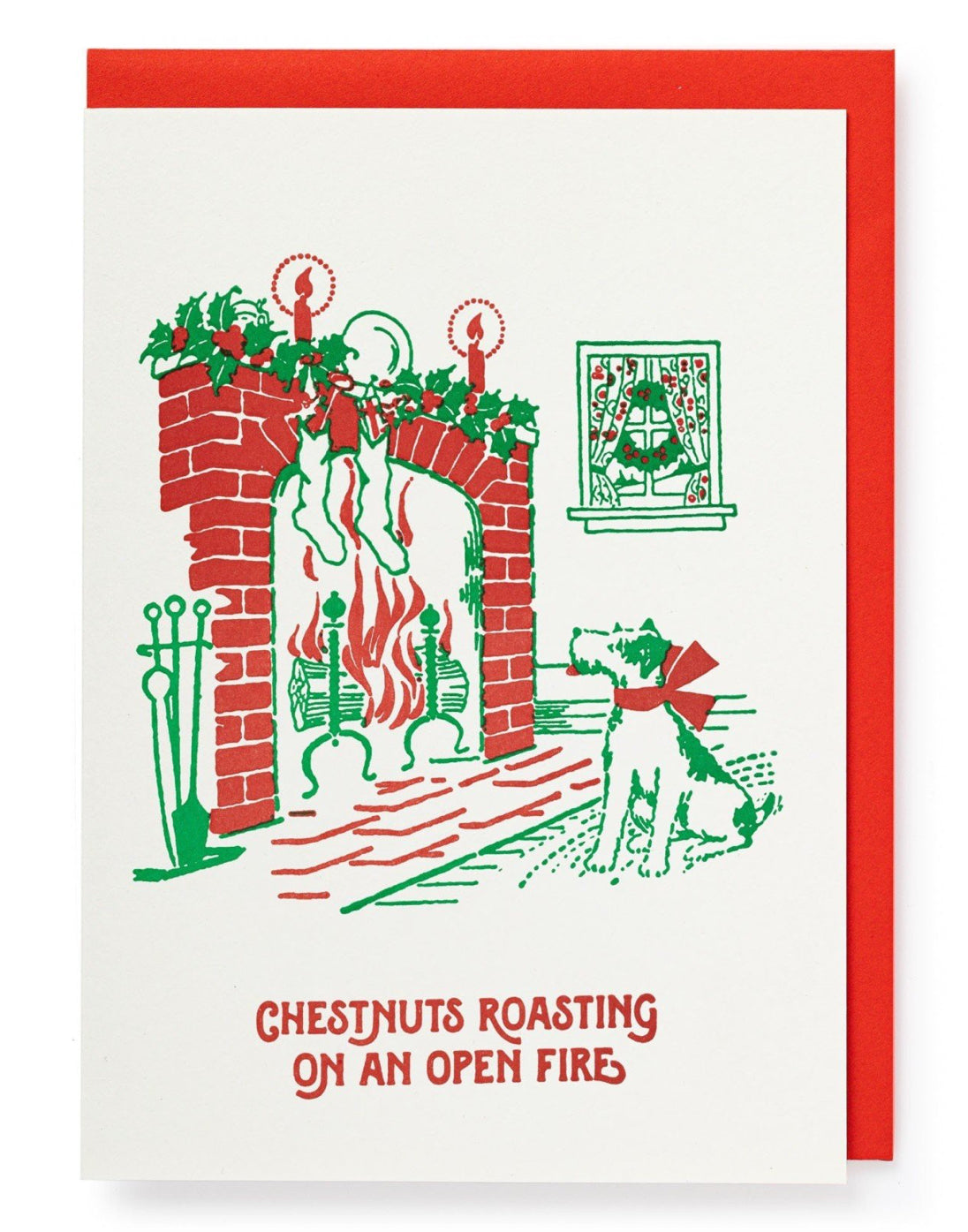 Chestnuts Roasting Christmas Card