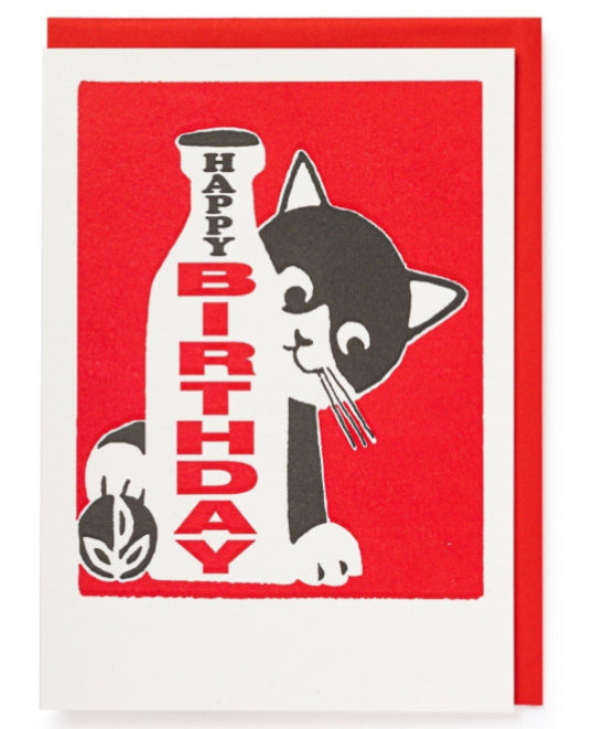 Happy Birthday Cat Card