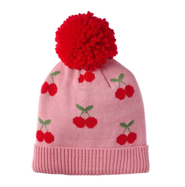 Cheerful Cherry Knitted Hat