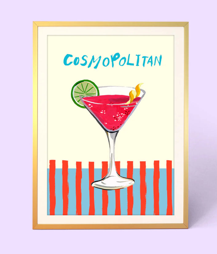 Cosmopolitan Cocktail A4 Print Eleanor Bowmer