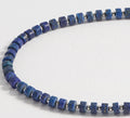Mens Gemstone Rondelle Necklace - Lapis