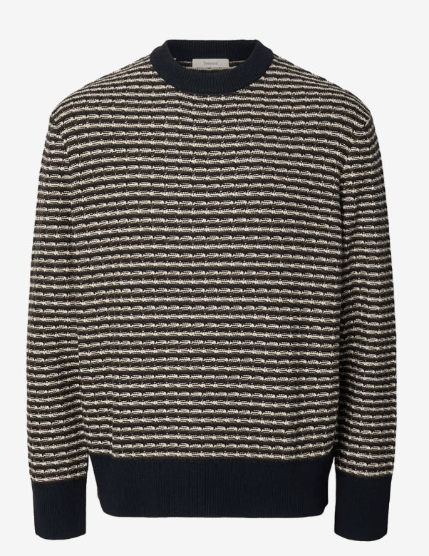 SLMDARRELL LS STRUCTURE CREW NECK POS