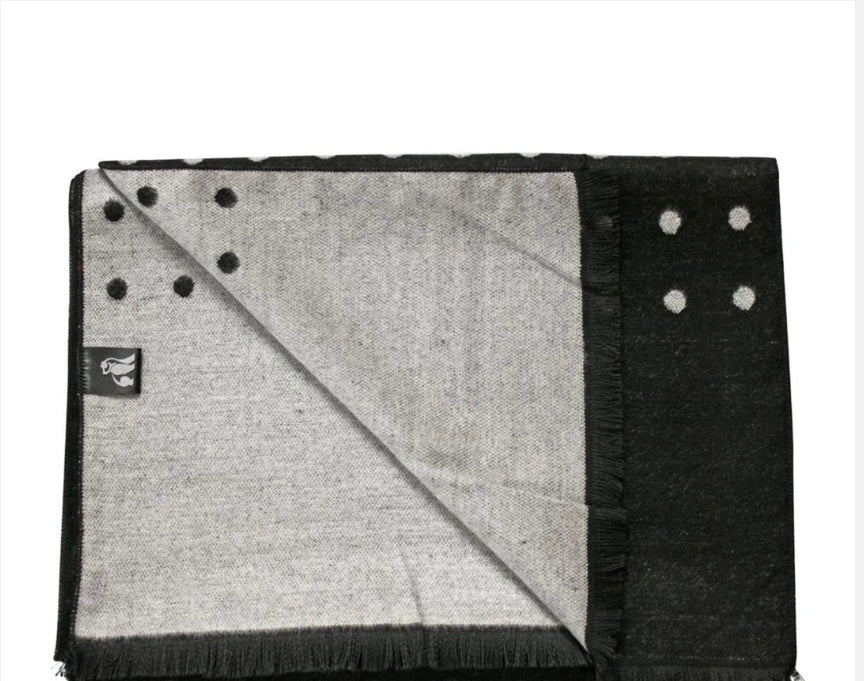 Black And White Spot Bamboo Scarf