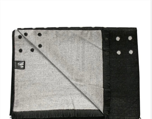 Black And White Spot Bamboo Scarf