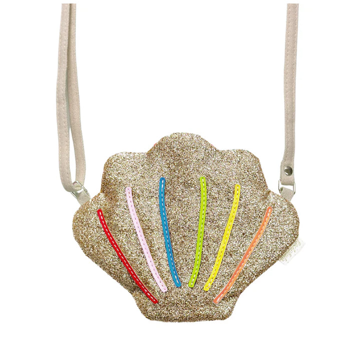 Rainbow Shell Glitter Bag