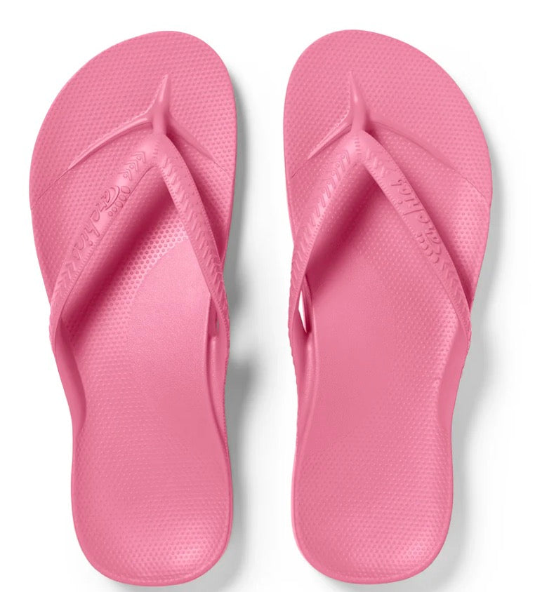 ARCHIES ARCH SUPPORT FLIP FLOPS - HOT PINK