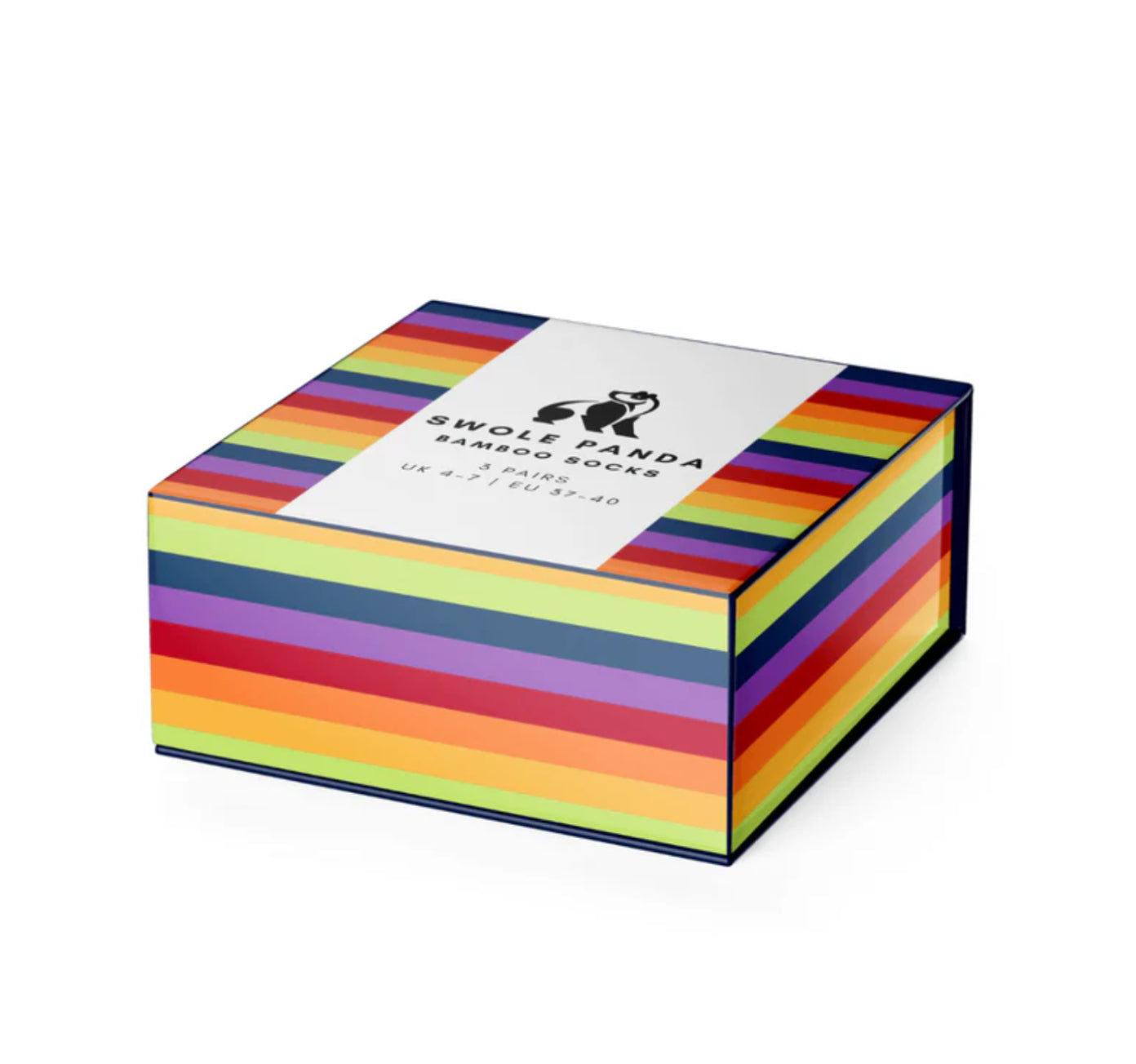 PRIDE STRIPE SOCK BOX - 3 PAIRS OF BAMBOO SOCKS (HIS)