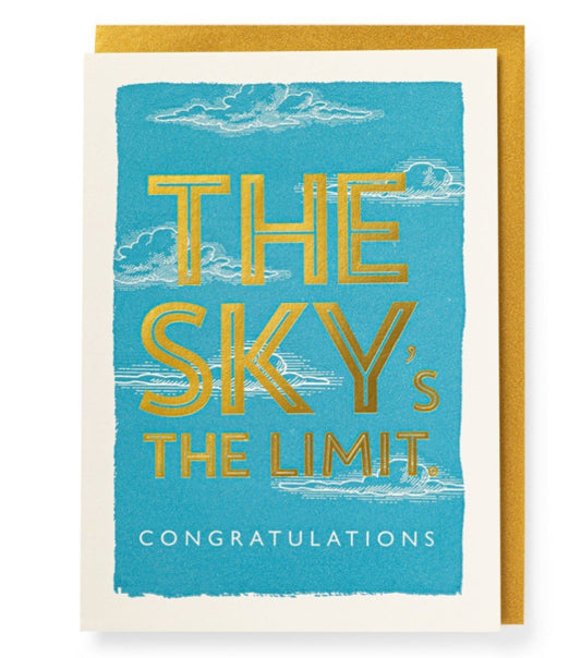 The Sky’s the Limit Congratulations card