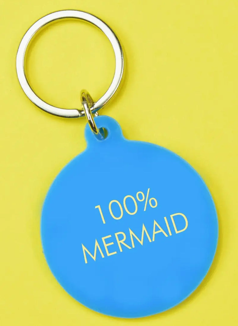 100% Mermaid Keyring