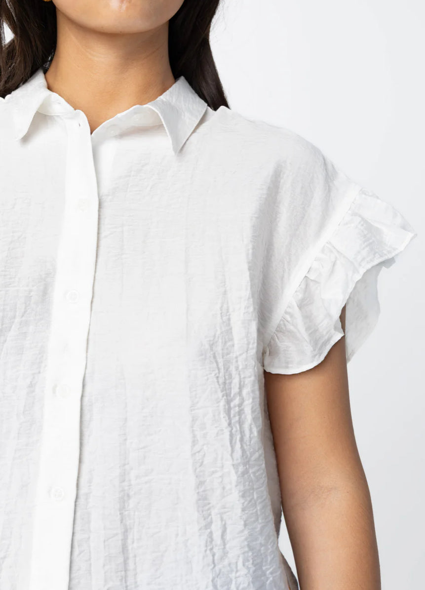 Shirt With Ruffle Sleeves