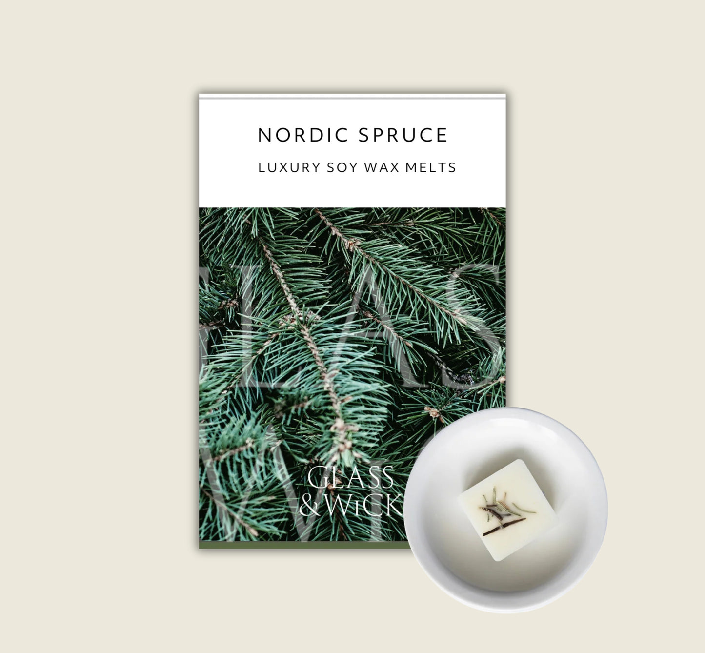 Glass & Wick Nordic Spruce Soy Wax Melts