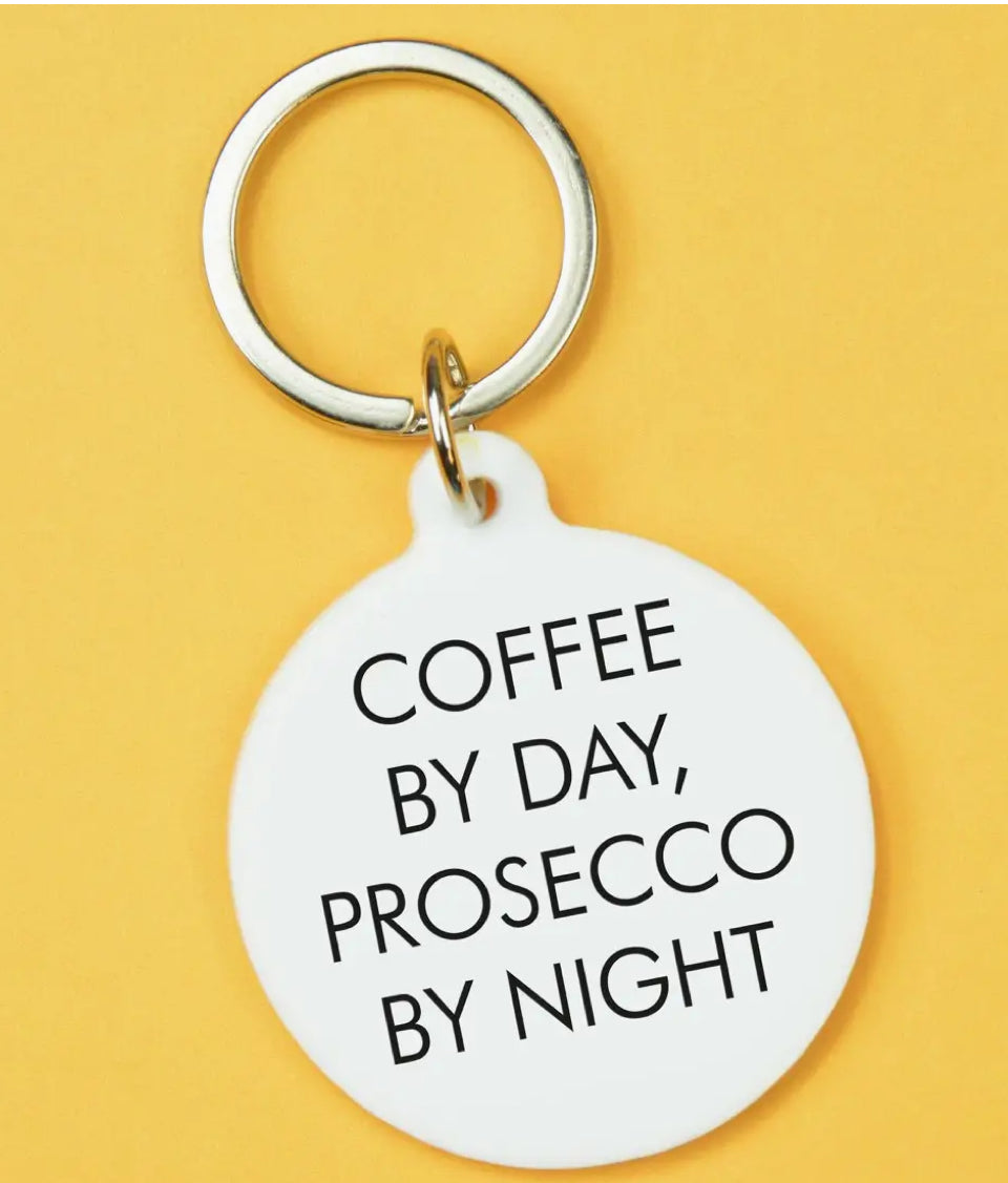 Coffee By Day Keyring