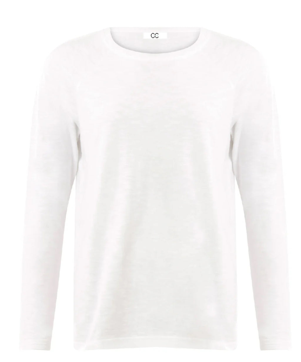 WHITE LONG SLEEVE T-SHIRT