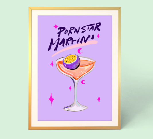 Pornstar Martini A4 Print Eleanor Bowmer