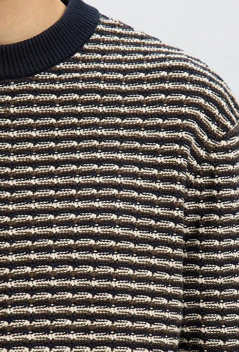 SLMDARRELL LS STRUCTURE CREW NECK POS