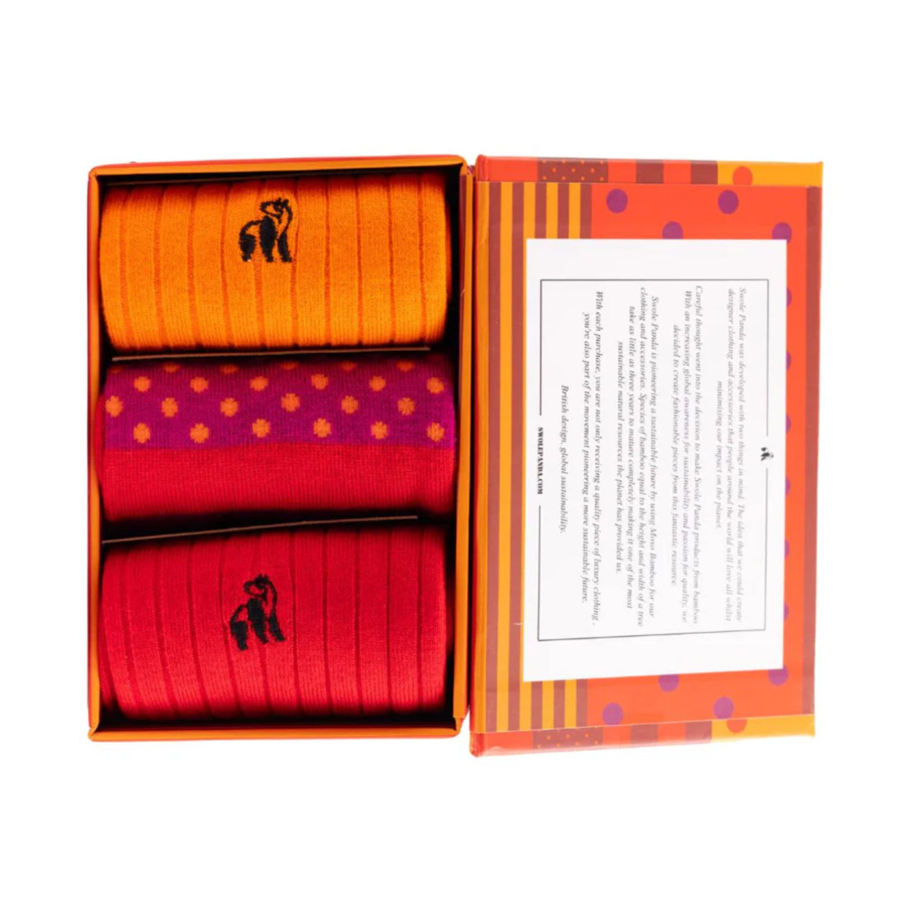 3 Pack Stripe / Spot Sock Box