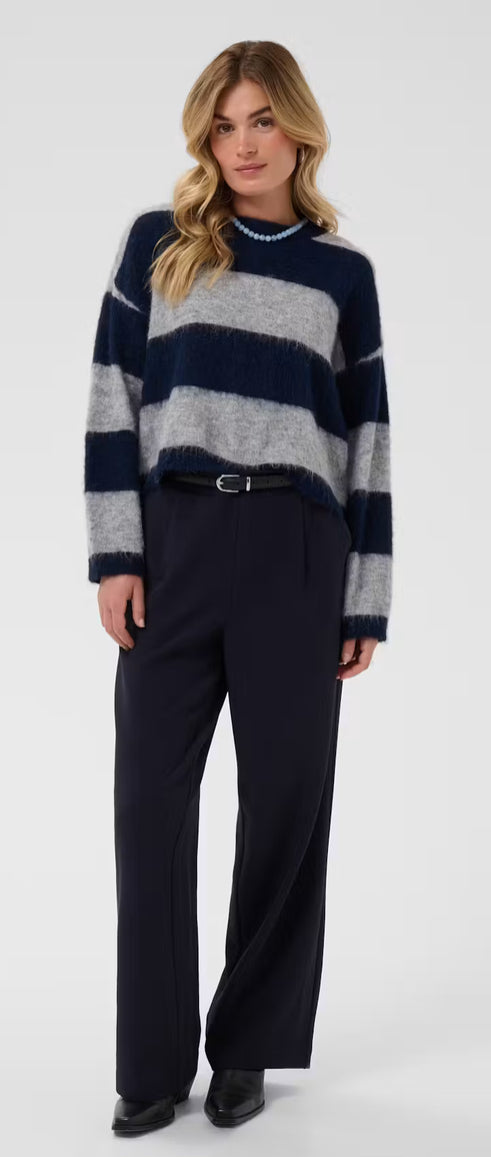 TAYSIESZ NAVY/GREY MELANGE PULLOVER