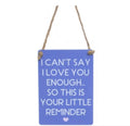Love Little Reminder Mini Metal Sign