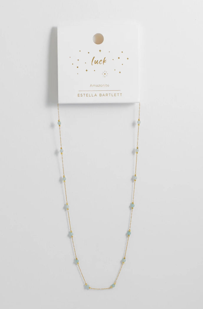 WELLNESS AMAZONITE BEADED NECKLACE