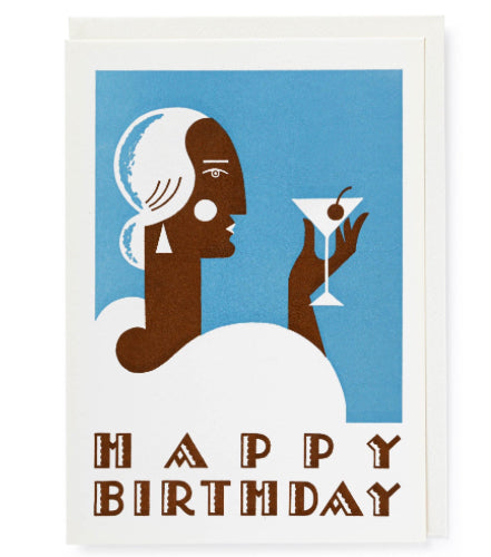 Art Deco Birthday Card