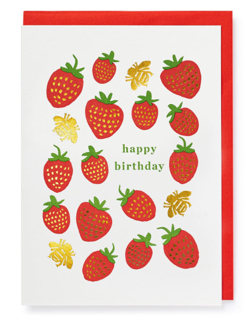 Strawberry Birthday Card