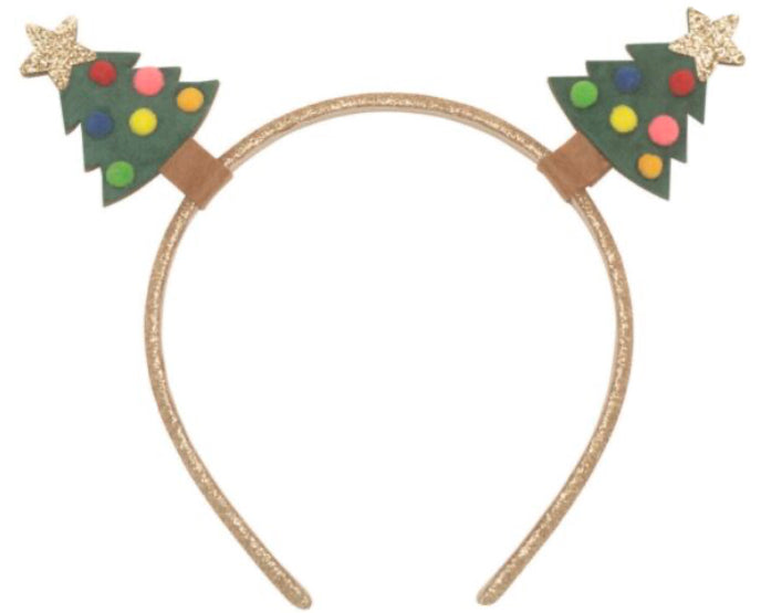 Velvet Christmas Tree Headband