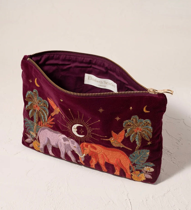 Enchanted Elephant Everyday Pouch - Ruby