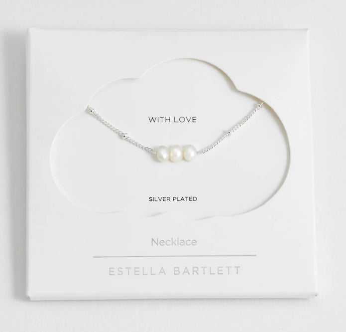 Beaded Chain Pearl Necklace