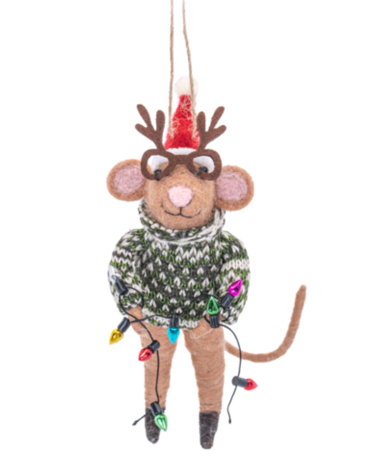 Christmas Party Mouse Decoration