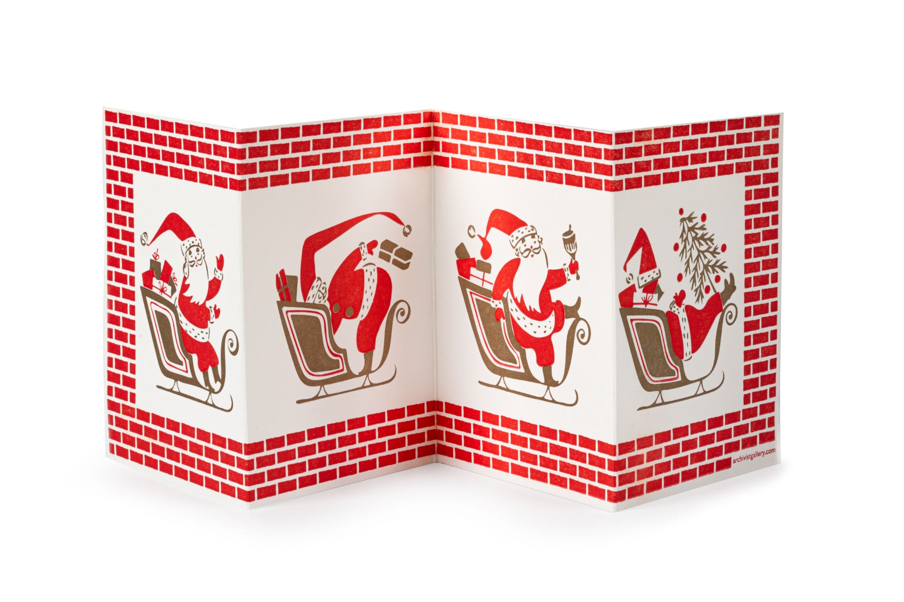 Father Christmas Concertina Card
