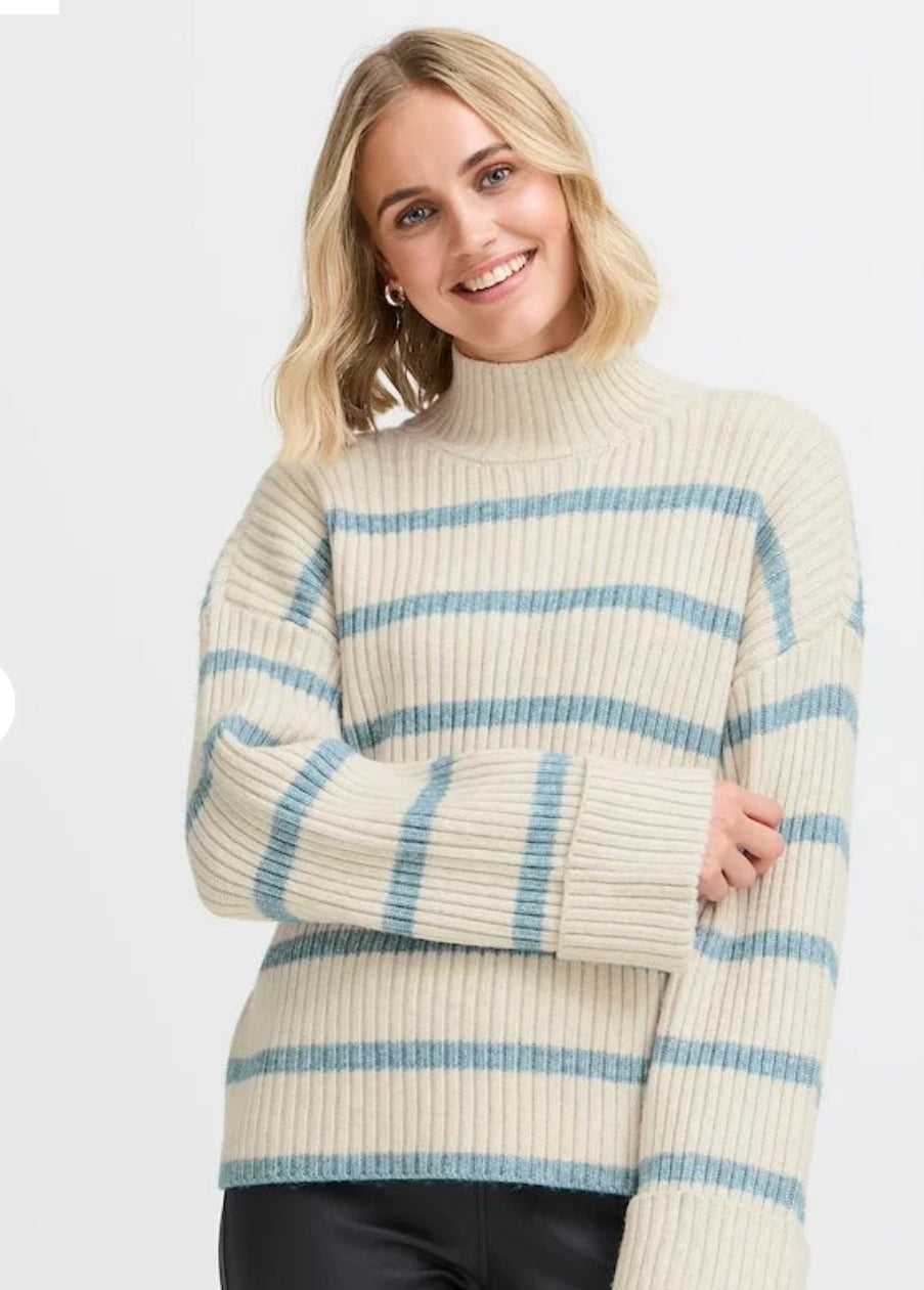 Frelly Jumper Stripe Blue