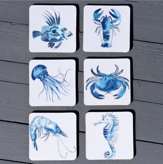 Sealife Coasters Pack of 6
