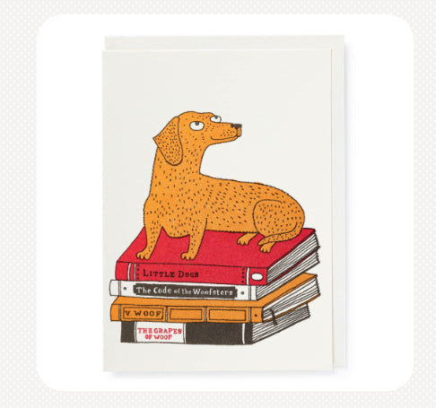 Bookshop Dog Card