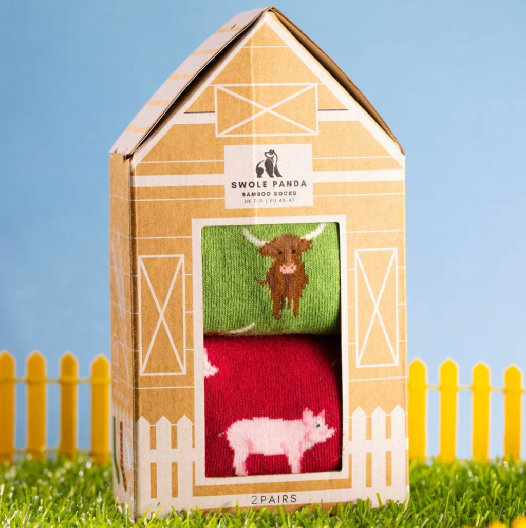 2 Pack Barn Sock Box