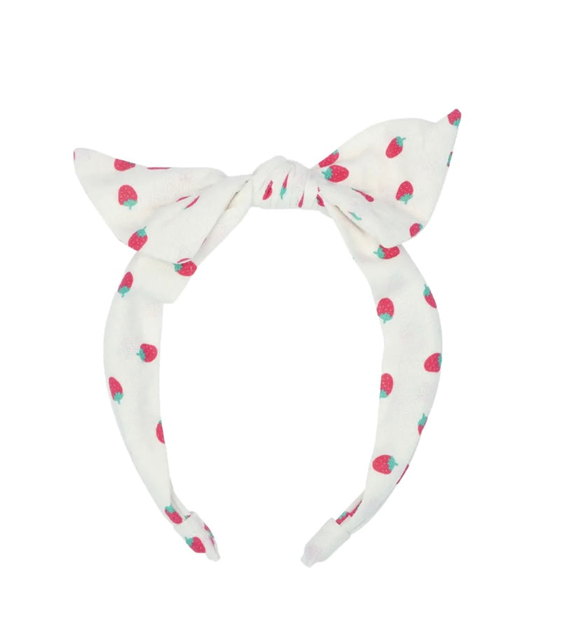 Strawberry Tie Headband